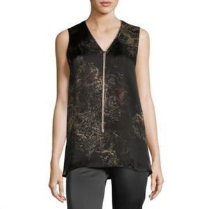 Lafayette 141 Julieta silk paisley blouse size XL